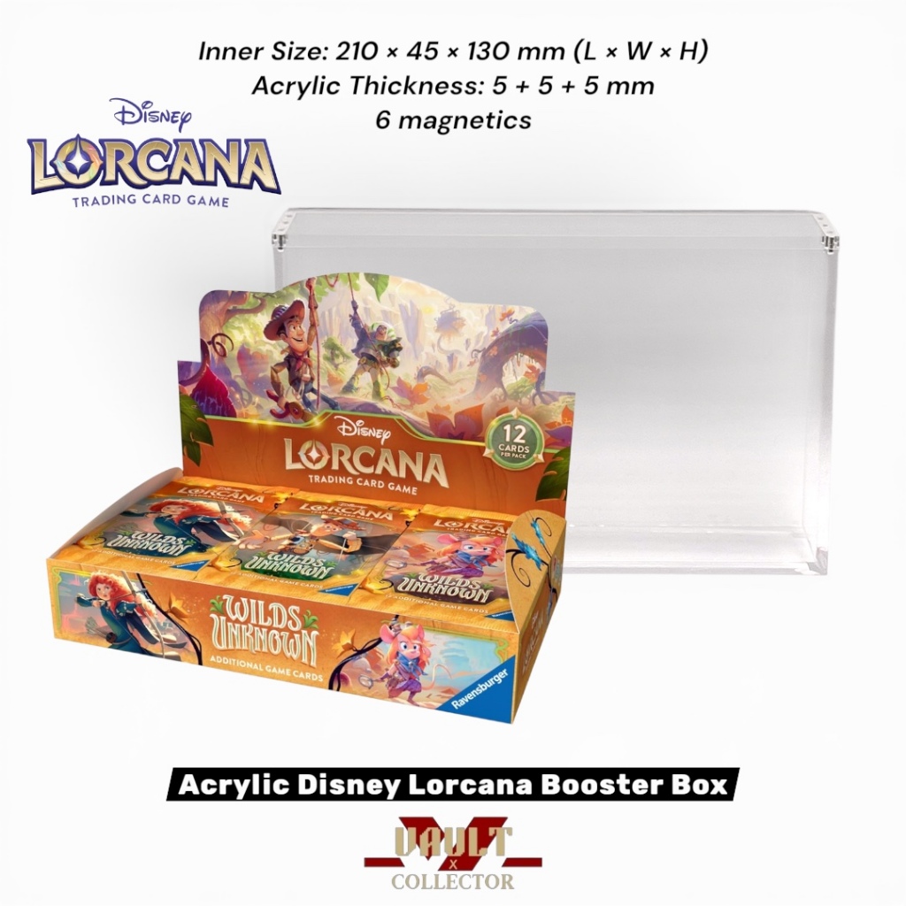 Premium Acrylic for Disney Lorcana Booster Box