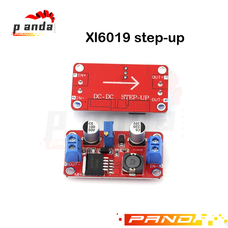 2pcs Xl6019 step-up 5A Current DC to DC 3V-35V to 5V-40V บอร์ดโมดูลพาวเวอร์ซัพพลายสามารถปรับได้ 1ชิ้น