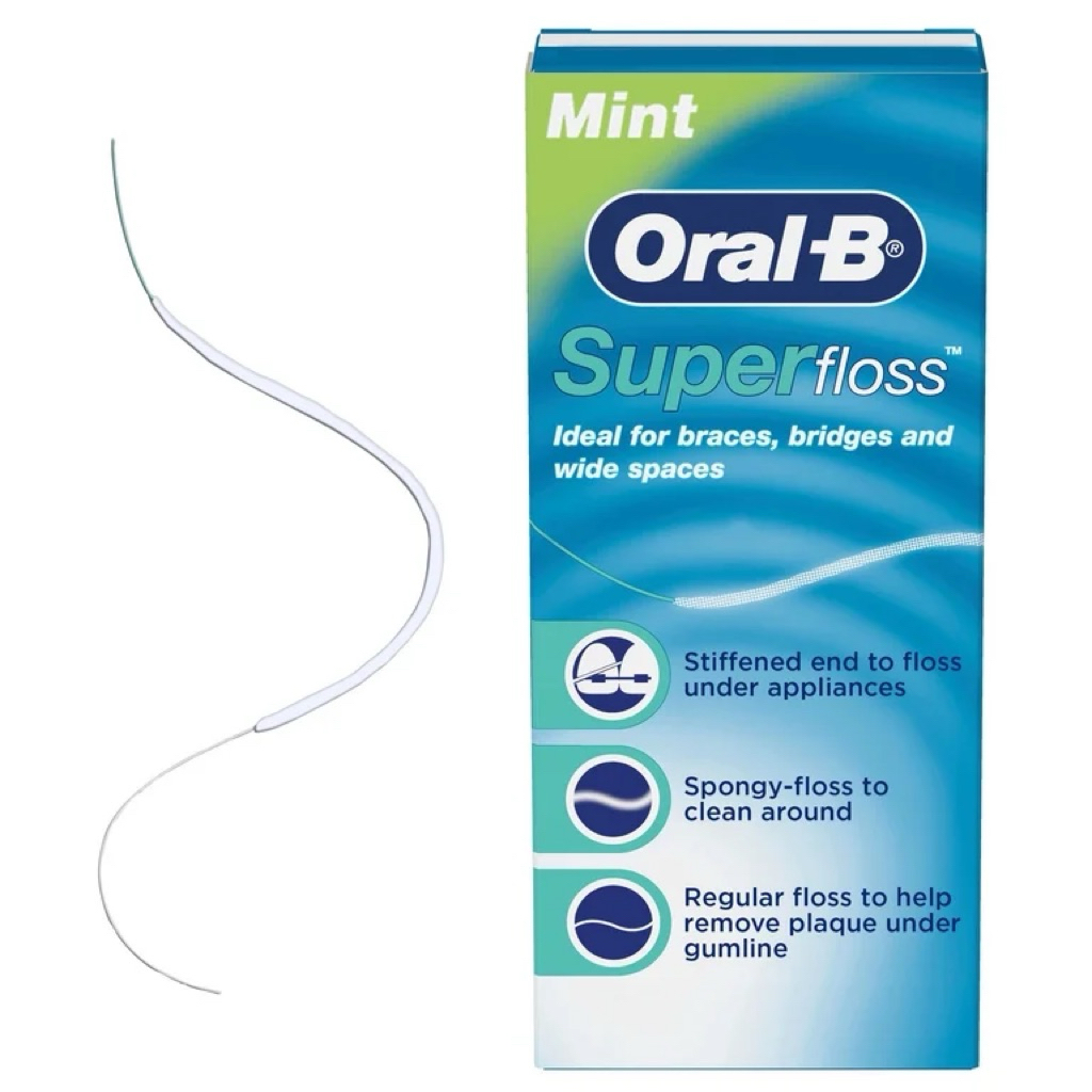 ORAL-B Super Floss Dental Floss Mint 50S