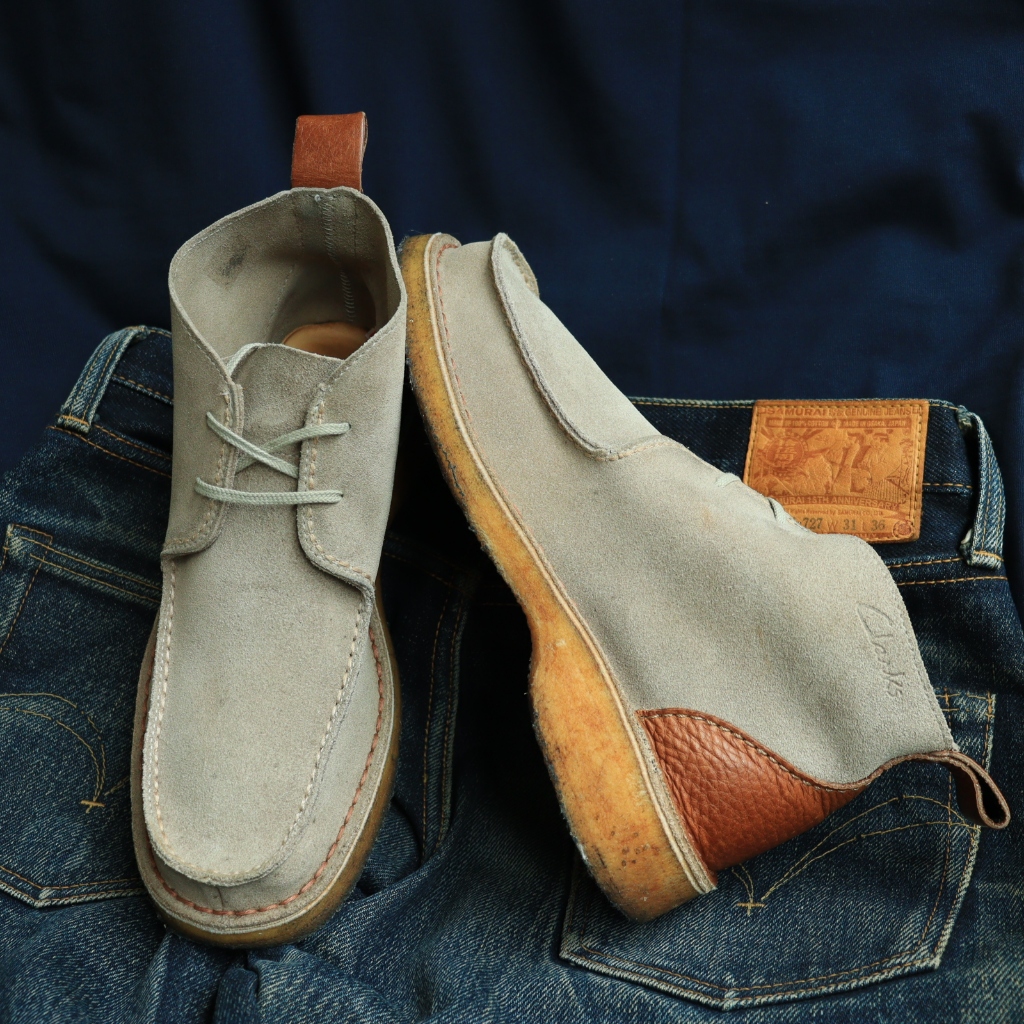 SKU-88516:Clarks Desert Spirit SandSuede มือสอง 8.5US 26cm Made in England วินเทจยุค 1990