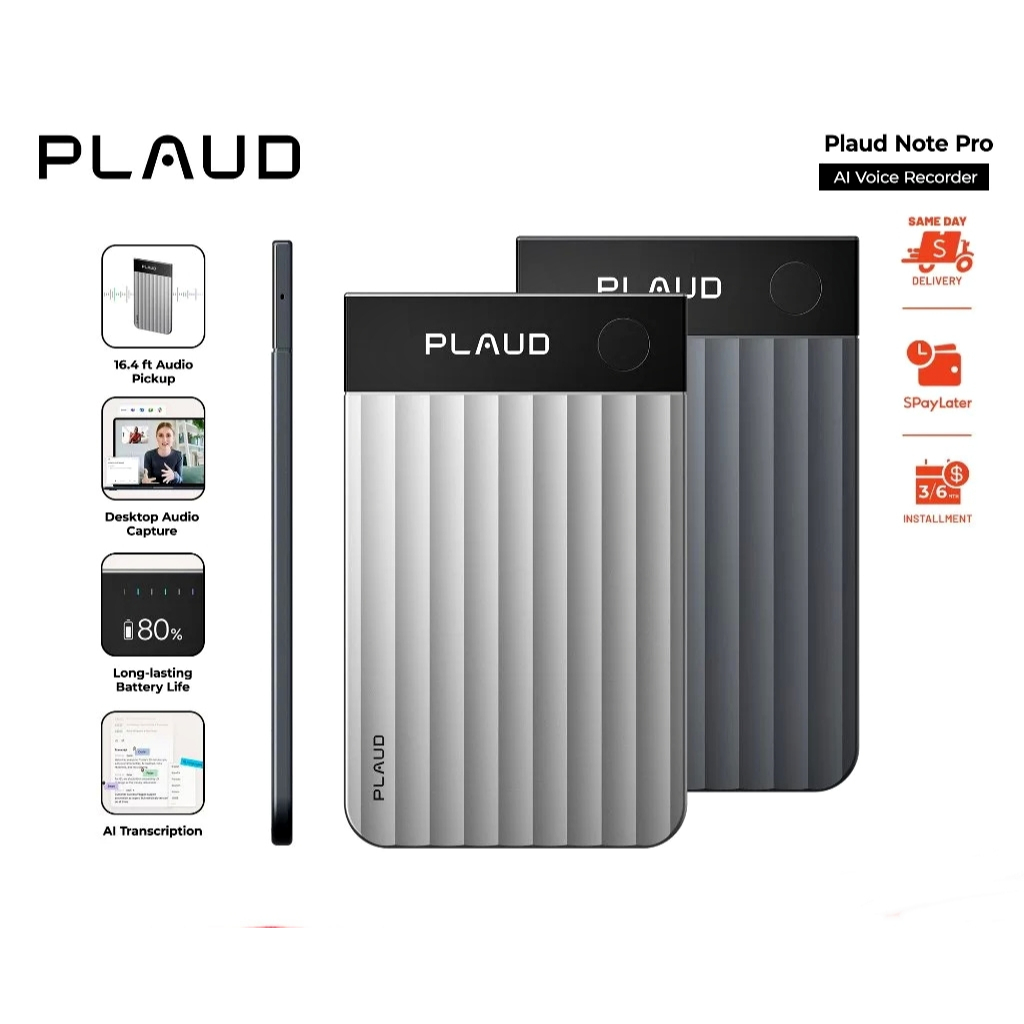 PLAUD Note Pro Voice Recorder with AI Summary AI Transciption AI Voice Recorder