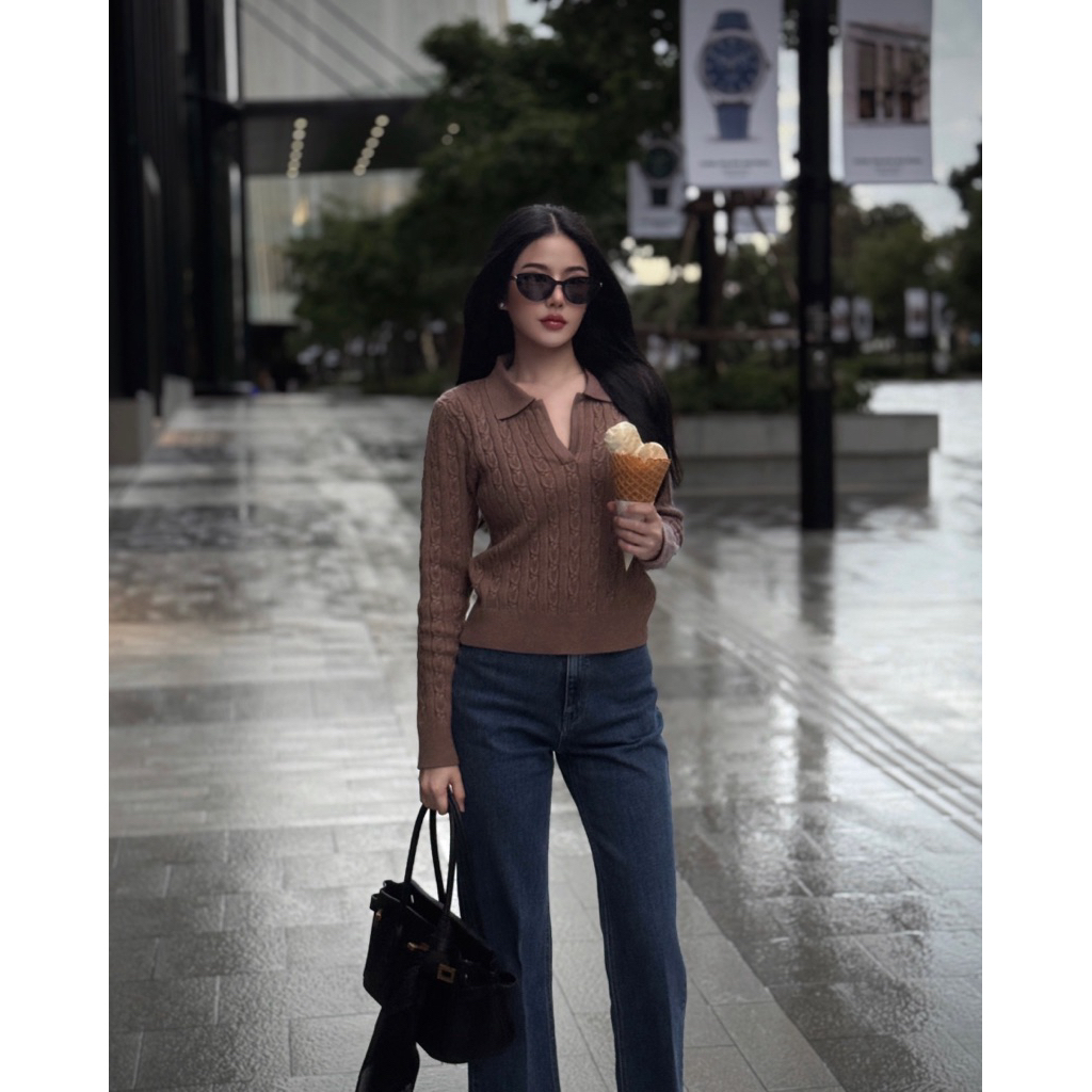 OWN MONEY Valen Knit Polo