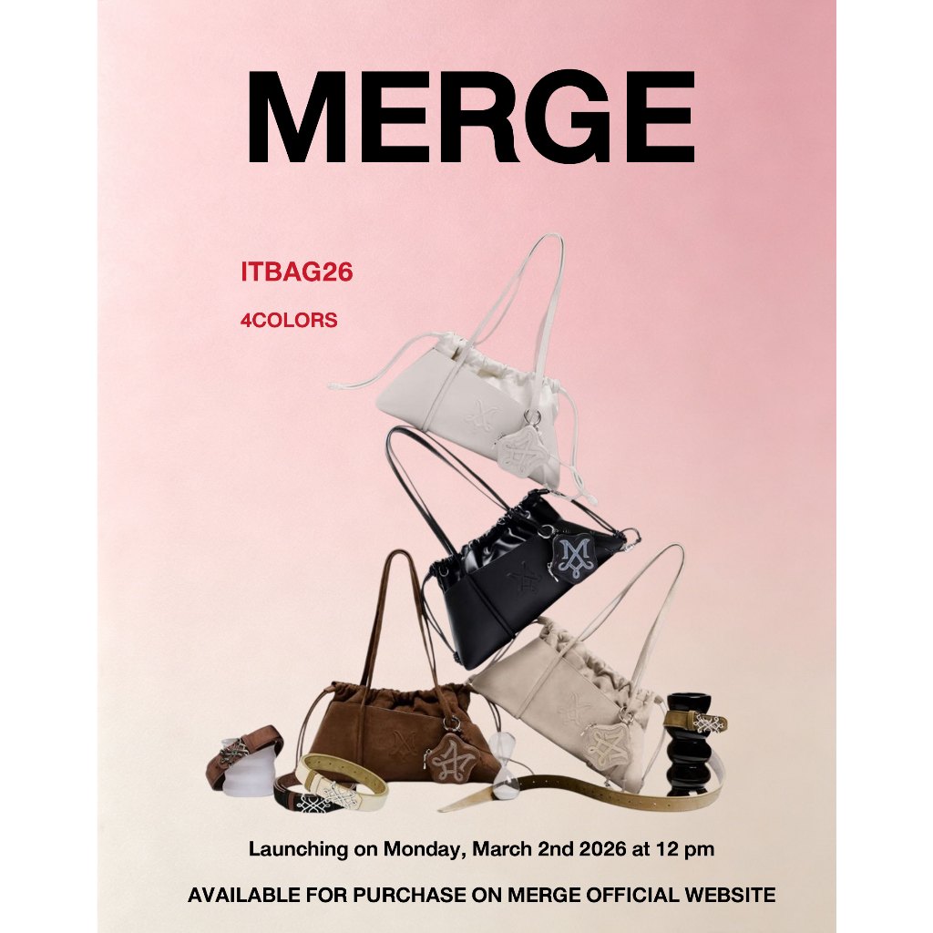 【ของแท้ 100%】กระเป๋า Merge - กระเป๋าสะพายไหล่ผู้หญิง Merge IT BAG 26