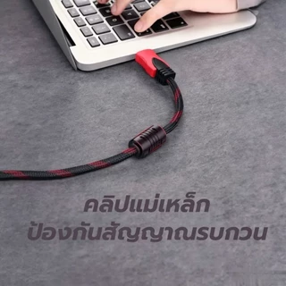 สายสัญญาณ Hdmi สาย HDMI CABLE M/M ใช้กับจอคอมพิวเตอร์ จอทีวี จอโปรเจ็ตเตอร์ยาว 1.5เมตร 3เมตร 5เมตร 10เมตร 15เมตร