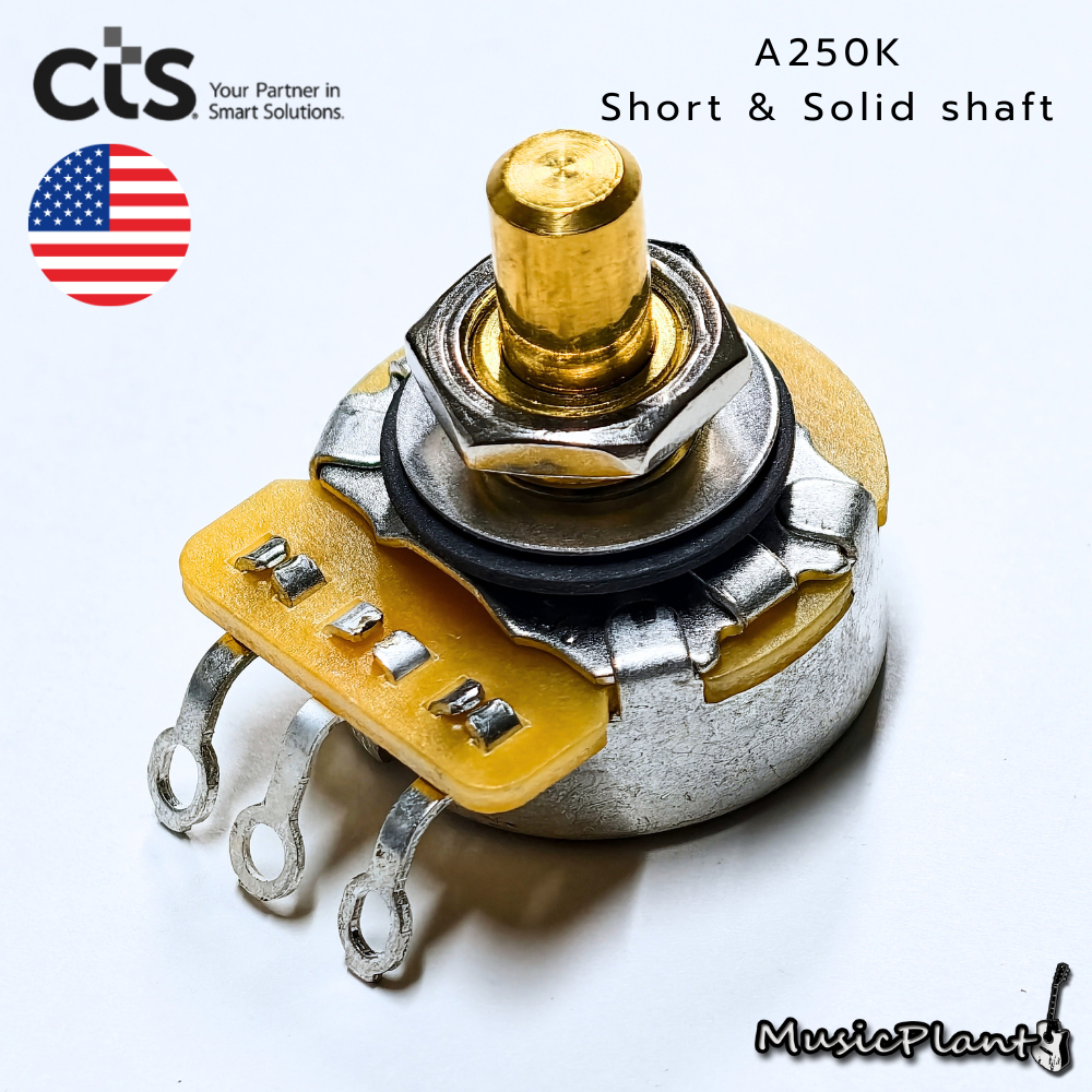 CTS - พอทวอลลุ่ม Pot A250K Short and Solid Shaft