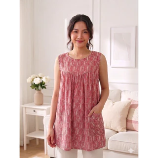 เสื้อแขนกุดไซส์ใหญ่ อก60" ผ้าสเตย์เนื้อผ้าเย็นใส่สบาย