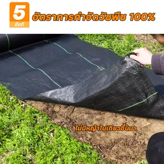 【กำจัดวัชพืช 100%】ผ้าคลุมดิน ผ้าคลุมหญ้า ป้องกันวัชพืช ผ้าคลุมดินหญ้า พลาสติกคลุมวัชพืช โปร่งสบาย ผ้าคลุมหญ้าที่ทนทาน