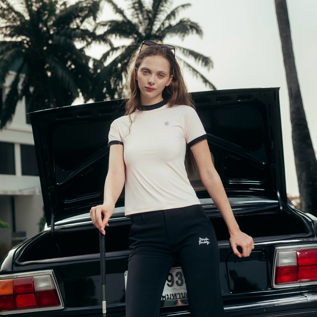 Beverly Club -เสื้อแขนสั้นสำหรับตีกอล์ฟ