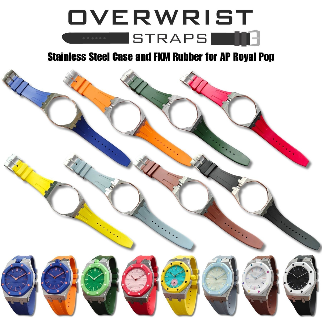 สายนาฬิการุ่น Stainless Steel Case and FKM Rubber for AP Royal Pop