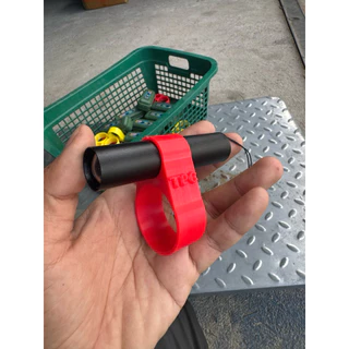 ไฟฉายติดปืนพ่นสีพาวเดอร์โค้ท ชาร์จ USB พร้อมสายชาร์จ