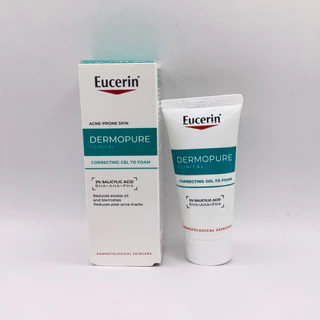 ขนาดทดลอง 📍Eucerin Dermopure Clinical Correcting Gel To Foam ยูเซอริน เดอร์โมเพียว คลินิคอล คอร์เรคติ้ง เจล ทู โฟม 20 มล