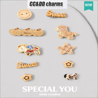 ของแท้แท้เดิม ตัวการ์ตูนติดรองเท้า ของตกแต่งรองเท้า ที่น่ารักและทันสมัย เหมาะสำหรับ charms 3D