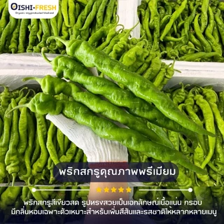 🛒Oishi-Fresh🌶️พริกสกรู ปลอดสารพิษ 1 กก. รสชาติกรอบ สด ใหม่ ใยอาหารสูง หวานออร์แกนิค ผัก เคลมได้ 1-2 วัน