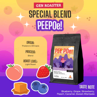 เมล็ดกาแฟ Blueberry PeePoe House Blend ( 200g-1000g ) ปีโป้เบลน สินค้าขายดี >Gen Roaster<