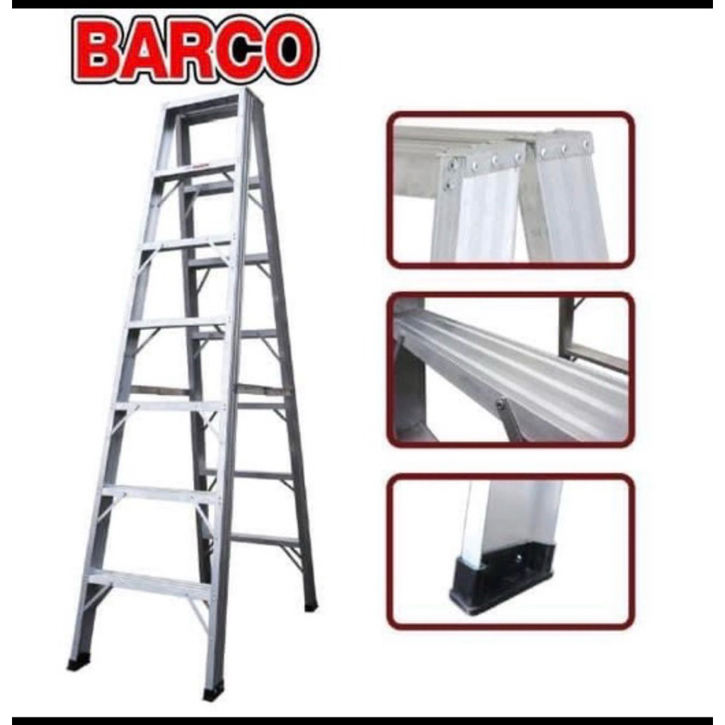 บันได Barco อลูมิเนียม ทรง A9 ขั้น สูง 2.7 เมตร