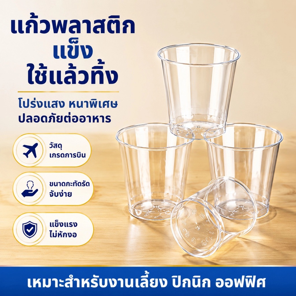 LEMO-T แก้วช็อตพลาสติกใส 50 ชิ้น แบบใช้แล้วทิ้ง ถ้วยเยลลี่ ถ้วยซอส ถ้วยชิมอาหาร ขนาดเล็ก สำหรับงานปาร์ตี้ วันเกิด