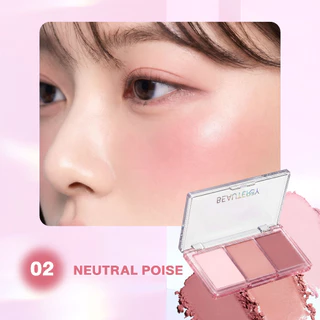 (บลัชทรีโอเลเยอร์ ปัดเเก้ม) BEAUTERRY MY HOME LAYER TRIO BLUSH PALETTE