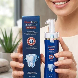 Gaolibai Double-Effect ยาสีฟันไวท์เทนนิ่ง Push-to-Clean ฟัน,ปรับปรุงฟันเหลือง,ลมหายใจสดชื่น,ขายตรงจากโรงงาน 150g