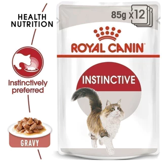 [ยกโหล] Royal Canin อาหารเปียก โรยัล คานิน เปียกแมว ลูกแมว Instinctive / Indoor / Care Gravy เกรวี่ ทะเบียน 07 Complete