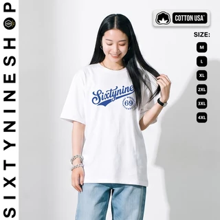 เสื้อยืดผ้าคอตตอน M-4XL พิมพ์ลาย " Sixtynine 69 " พร้อมส่ง