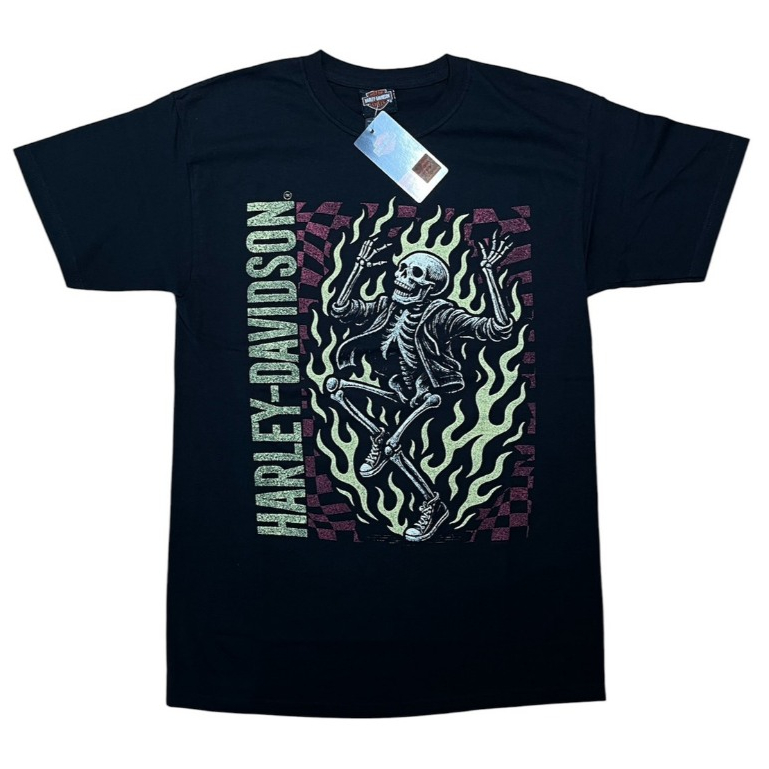 เสื้อยืดลิขสิทธิ์แท้ HARLEY-DAVIDSON OF UBON RATCHATHANI - HD KICKS / BLACK