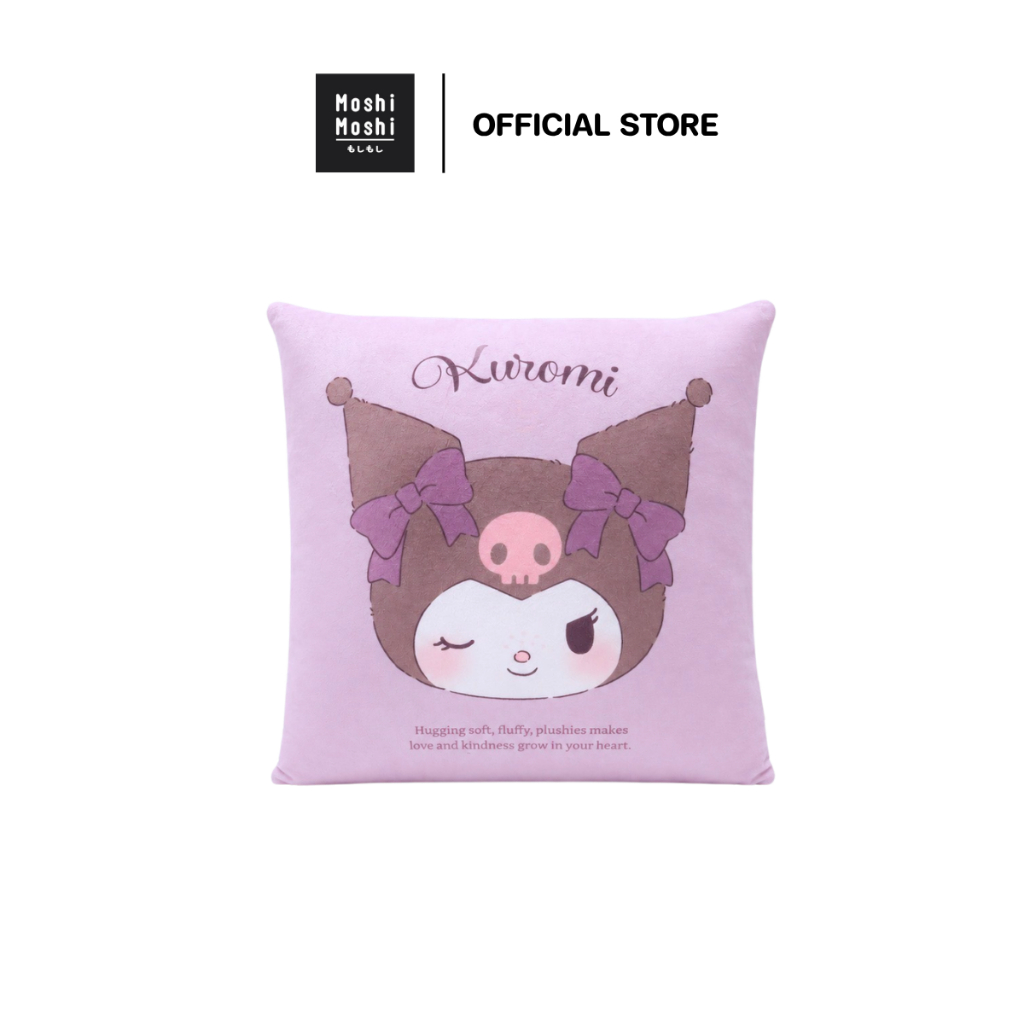 Moshi Moshi หมอนเหลี่ยม หมอนอิง ลาย Kuromi ลิขสิทธิ์แท้จากค่าย Sanrio รุ่น 6100008286