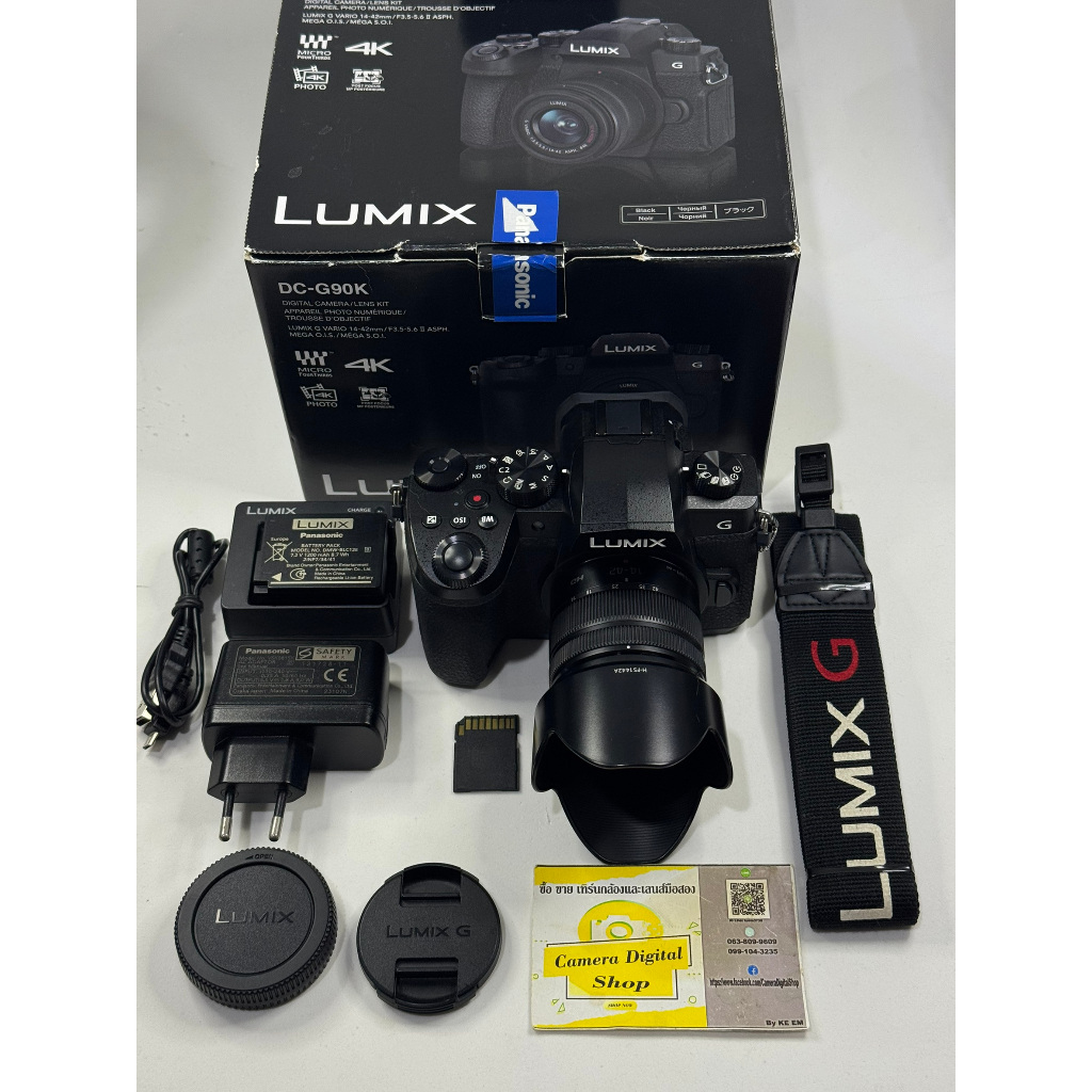 กล้องมือสอง Panasonic Lumix G90 + Lens Lumix 14-42mm F3.5-5.6 ASPH.