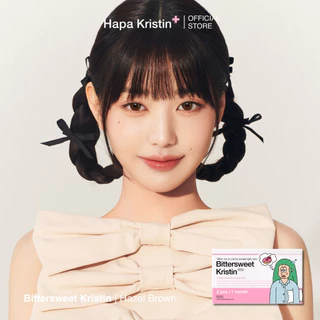 HapaKristin คอนแทคเลนส์ รายเดือน รุ่น Bittersweet Kristin สี Hazel Brown (2pcs/box) มีค่าสายตา Contact Lens