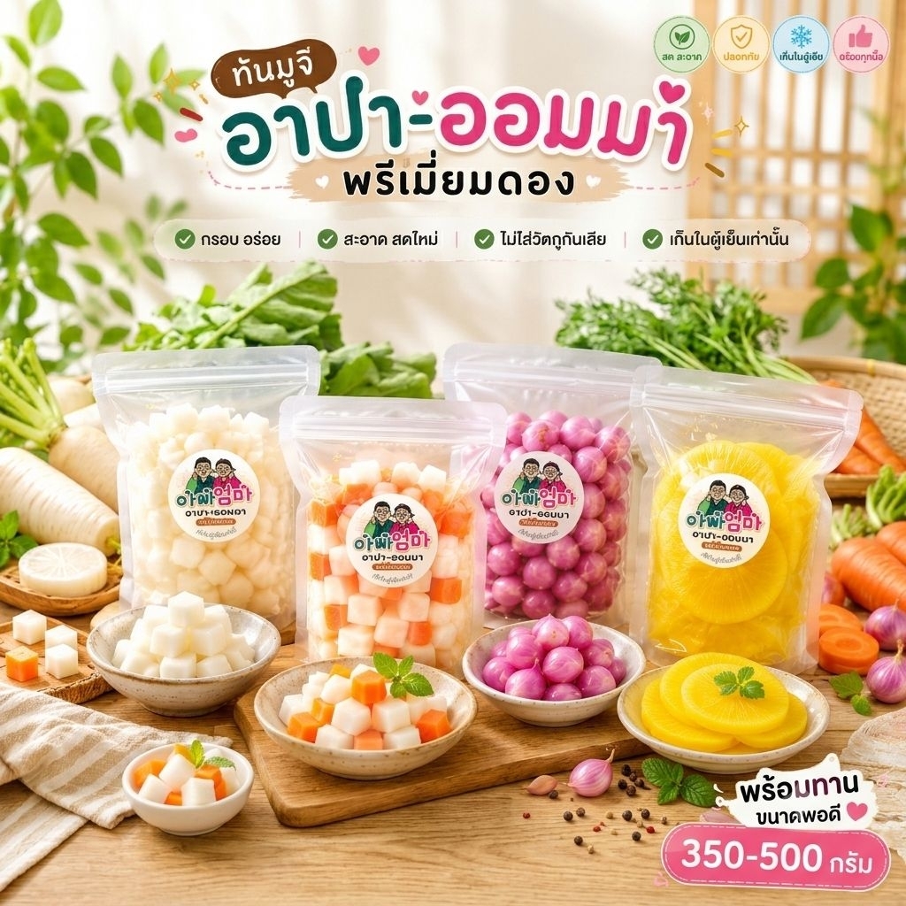หัวไชเท้าดองเกาหลี ไชเท้าดอง สูตรต้นตำรับเปรี้ยวหวานกำลังดี เครื่องเคียงเกาหลี