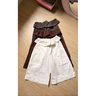 กางเกงJortsขากว้างทรงสวย ดีเทลเอวจับย่นสไตล์ใส่สบาย พรางสะโพกและต้นขาได้ดี แมตช์ง่ายทั้งเสื้อกล้ามเสื้อยืดหรือเชิ้ต