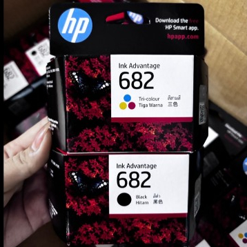 HP682 682 BK /Color ตลับหมึกอิงค์เจ็ท สี/ดำ ของแท้100%