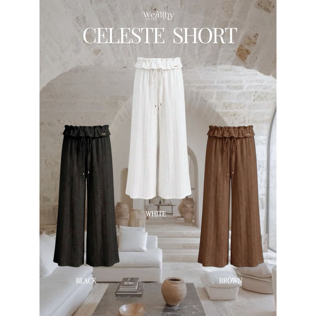 Wealthy Celeste Pants กางเกงขายาวทรงขากว้างที่พลิ้วสวย
