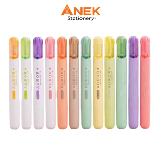 Quantum ปากกาไฮไลท์ ปากกาเน้นข้อความ ออโรร่า กลิตเตอร์ ควอนตั้ม 12 เฉดสี (จำนวน 1 ด้าม)