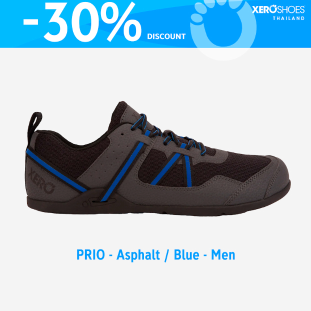 SALE 30% Xero Shoes - รุ่น Prio Men รองเท้ากีฬาสำหรับผู้ชาย รองเท้าวิ่งเทรนนิ่งผู้ชาย by Komo
