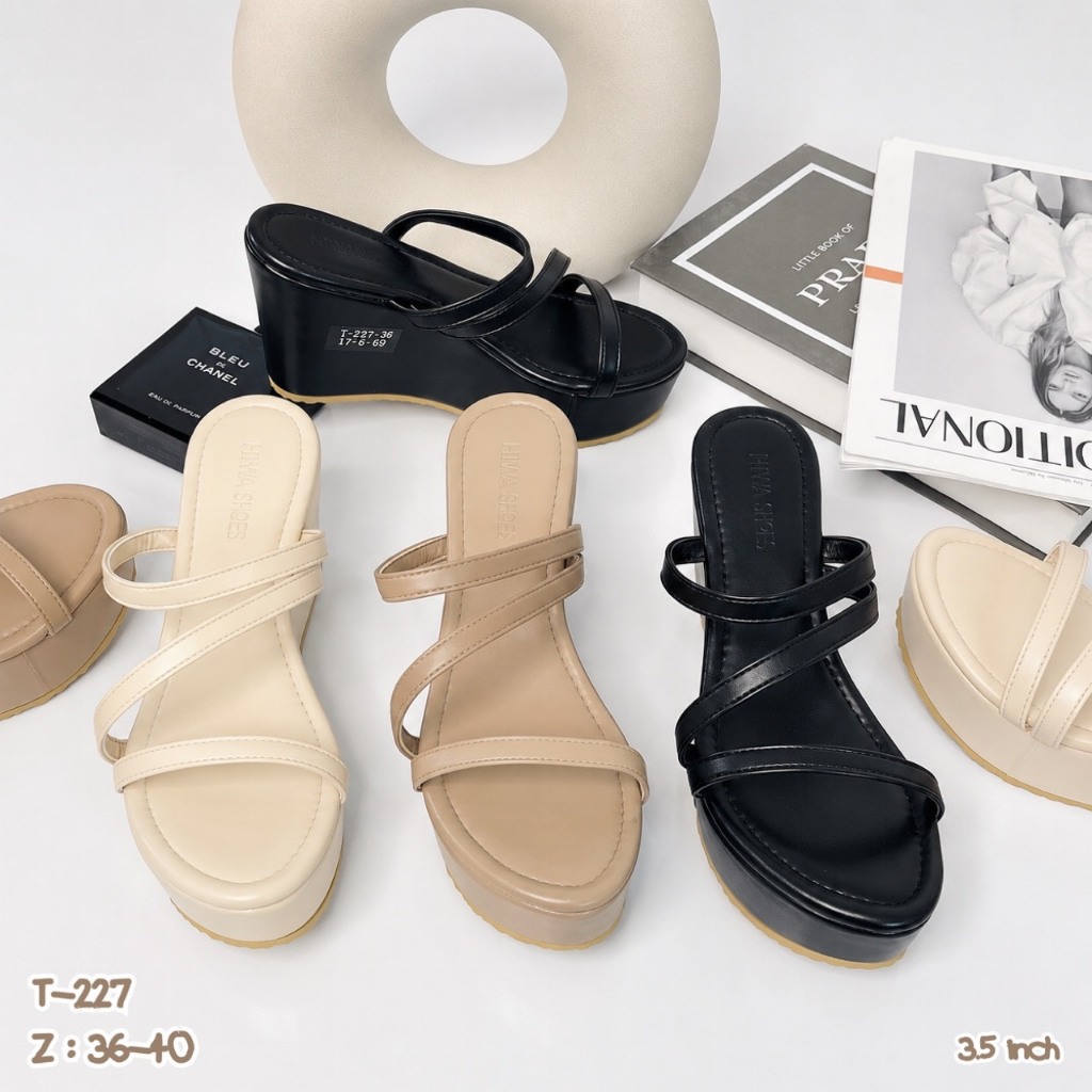 NIWA SHOES รองเท้าแฟชั่น รองเท้าส้นสูง รองเท้าใส่ทำงาน รุ่น T-211