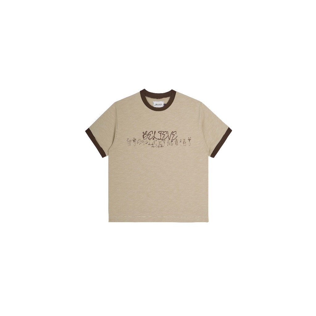 Believe Element Slub Regular Beige / เสื้อยืด สีเบจ