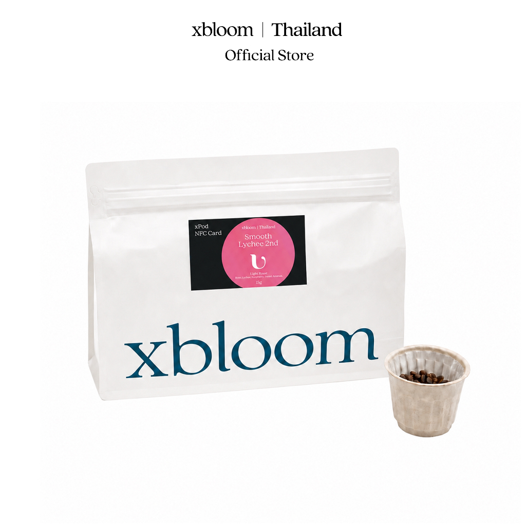 [Clearance Sales] xPod UCUP Smooth Lychee 2nd (8 Pods) | เมล็ดกาแฟคั่วอ่อน Specialty Blend Uganda & Thailand
