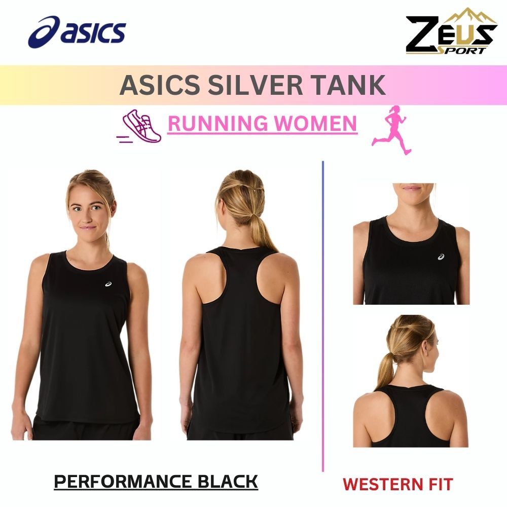 ASICS เสื้อกีฬาผู้หญิง ACTIBREEZE™ ช่วยระบายอากาศได้ดีเยี่ยม แห้งเร็ว เบา ใส่สบายตลอดวัน วิ่ง เทรนนิง ฟิตเนส WESTERN FIT