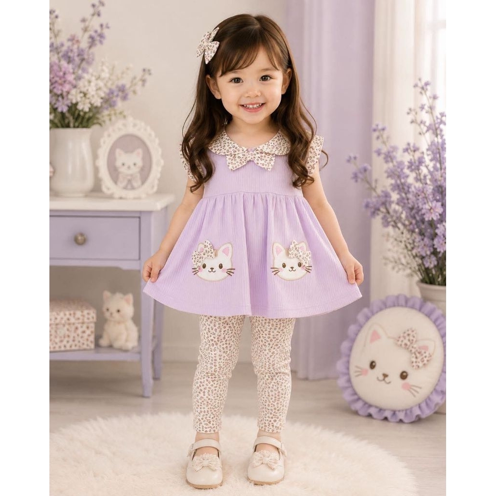 #76🆕งานใหม่ 💕ชุดเด็กผู้หญิงน่ารักงานแบรนด์ พร้อมส่ง💕size 12-18-24 m...3-4-5 y