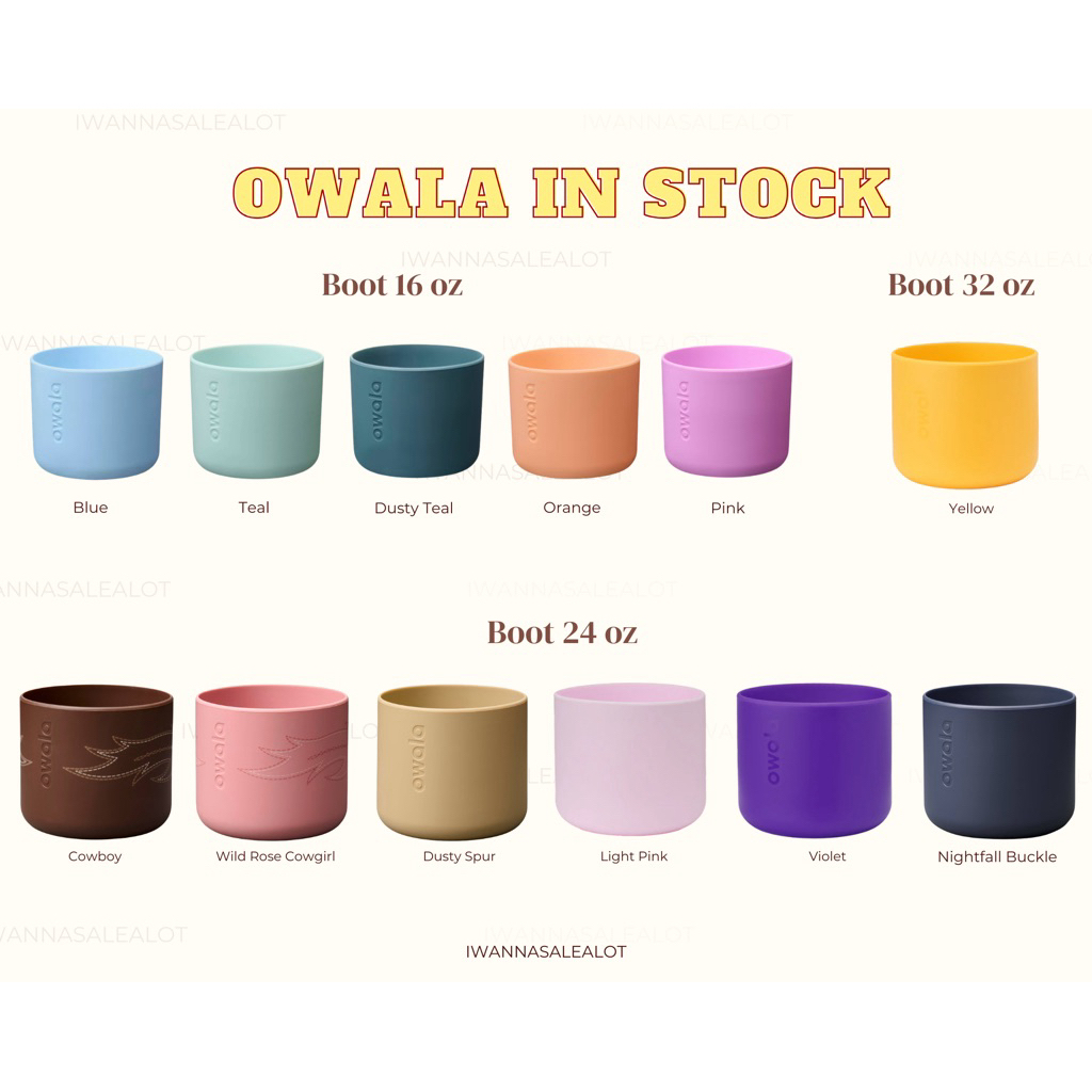 พร้อมส่ง❤️‍🔥Owala Boot 16/24/32oz from USA🇺🇸