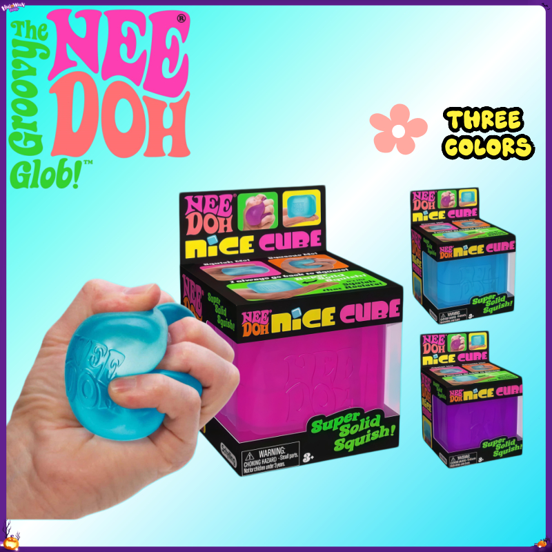 ⭐พร้อมส่งกรุงเทพฯ⭐Nee Doh Nice Cube ✨ ของเล่นกดนุ่มคลายเครียด ฝึกกล้ามเนื้อมือ ของเล่นสำนักงาน พกพาสะดวก