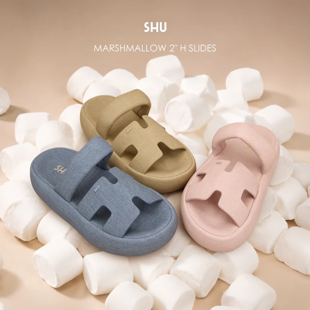 SHU MARSHMALLOW 2" H SLIDES รองเท้าสวม
