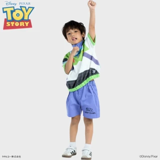 Kids (Size110-130) Disney Pixar Buzz Lightyear ชุดเสื้อและกางเกงเด็กนักผจญภัยอวกาศ พร้อมทะยานสู่จักรวาล!