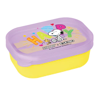 ฟรี ช้อนส้อม Eskimo X Snoopy กล่องข้าวพลาสติก 2 ช่อง น่ารัก ลิขสิทธิ์แท้ Snoopy มีให้เลือก 2 สี FC23P