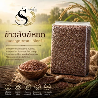 ข้าวสังข์หยด หอม นุ่ม 1กิโลกรัม ตราทรัพย์ธนา