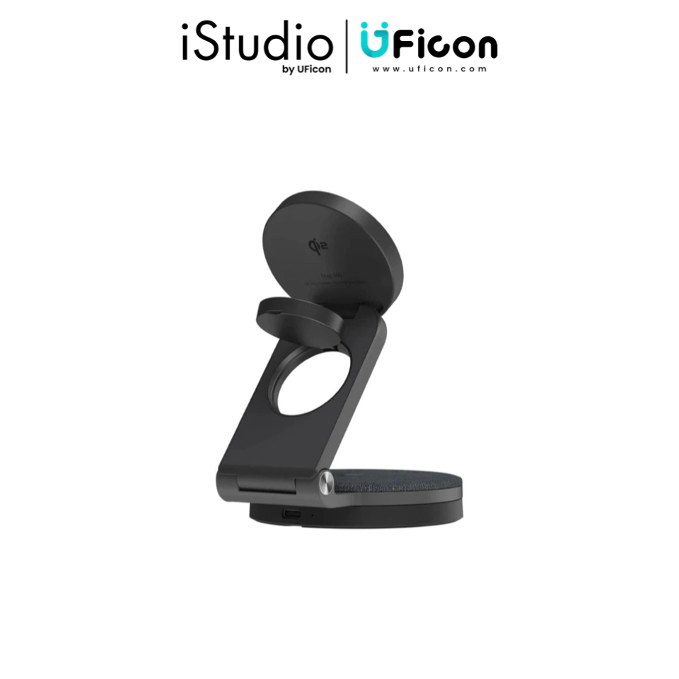 แท่นชาร์จไร้สาย ADAM elements Mag 360 Qi2 3-in-1 Foldable Travel Charging Station - แท่นชาร์จมือถือพ