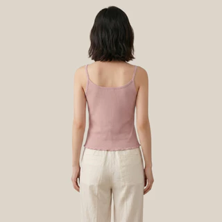 WsimpleBra | Lalin Camisole เสื้อสายเดี่ยว กระดุมกลางอก มีบราในตัว เลิกใส่ชุดชั้นในและซิลิโคลปิดจุก