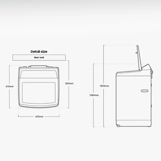 (Pre จัดส่งฟรี) SAMSUNG เครื่องซักผ้าฝาบน WA12CG5441BYST พร้อมด้วย Ecobubble™ และเทคโนโลยี Digital Inverter, 12 กก.
