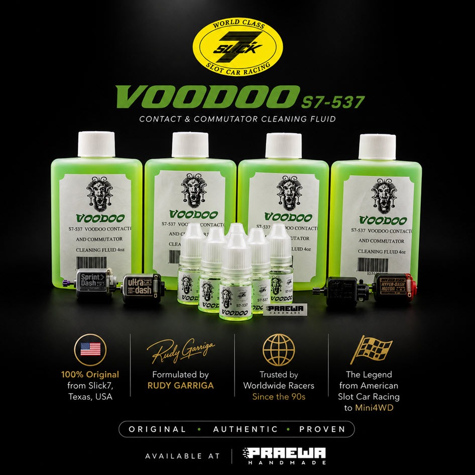 [แท้] Voodoo S7-537 (ขวดเล็ก) น้ำยาหยอดหัวคอม - Motor fluid for brush motor (mini4wd/slot car) Size S