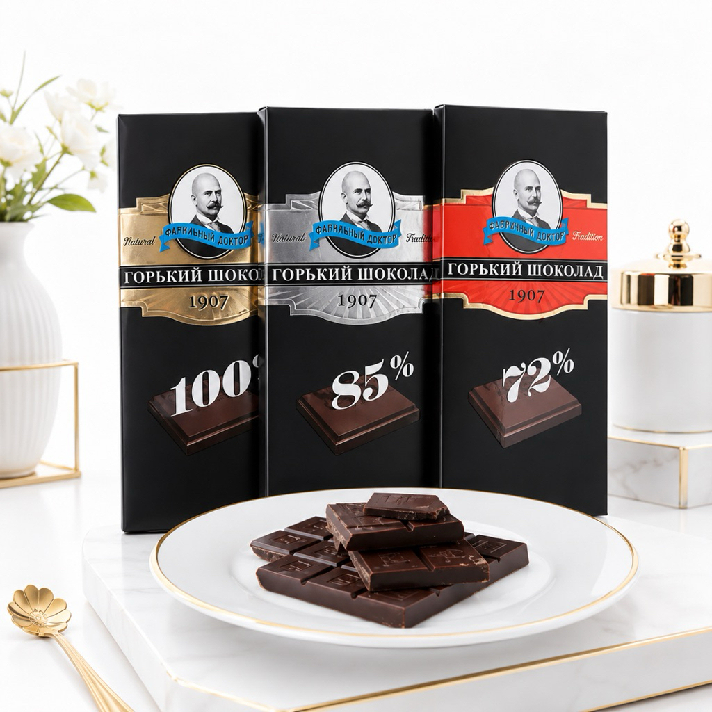 พร้อมส่ง 🍫 ดาร์กช็อคโกแลต นำเข้าจากประเทศรัสเซีย